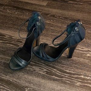Nina Ricci Navy Blue Sandal Pumps